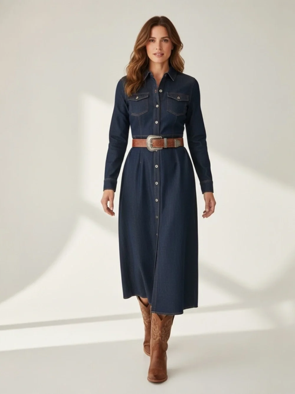 max studio denim dress Max Studio Women's Yarn Dye 3/4 Sleeve Tiered Midi Dress, Denim Tri-Tip Stripe-Jl-25012, Large at Amazon Women's Clothing store